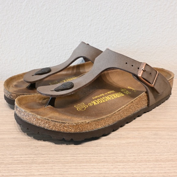 Birkenstock Shoes - Birkenstock Gizeh Brown Thong Sandals EU 36 US 5 - 5.5 Regular Birko-Flor